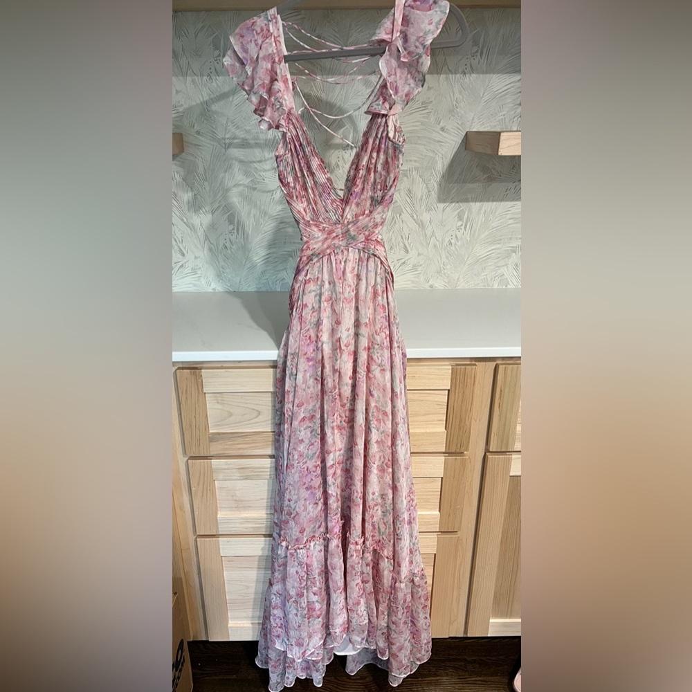 ASTR Floral Strappy Back Maxi Dress